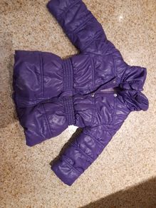 Purple Puffa Girls Coat age 18-24- Generous size