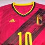 2020/21 Belgium Adidas Home Jersey E.Hazard #10 Size Age 12/14 Years (X's) Image 3