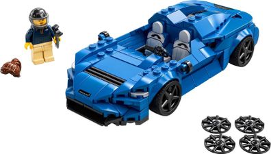 Lego Speed Champions 76902: McLaren Elva (2021) 100% Complete (NO BOX)