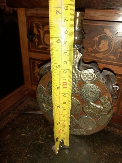 Antique Copper Gun Powder Flask
