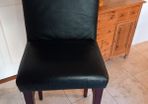 Leather Effect Black Stool