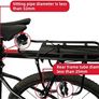 Bike Rear Rack, Bicycle Rear Back Seat Luggage Rack Holder Carrier for Panniers Bags, Luggage, Cargo, 50kg Load, Aluminum Alloy Adjustable with Reflector for Cycling Camping Touring Sport (FREE POSTAGE) Image 6