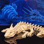 3D Printed Fully Articulating Dragon Skeleton Image 2