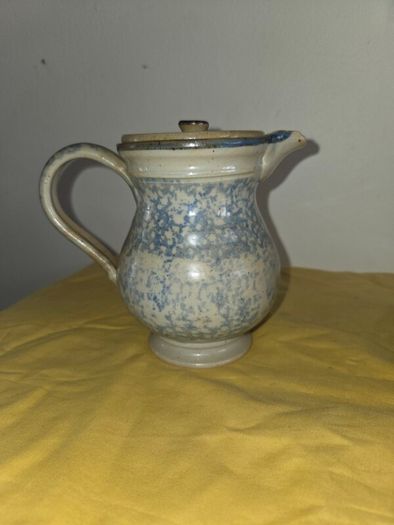 Hand Made 1970's  Irish Owen Killew Stoneware milk pitcher and sugar bowl
