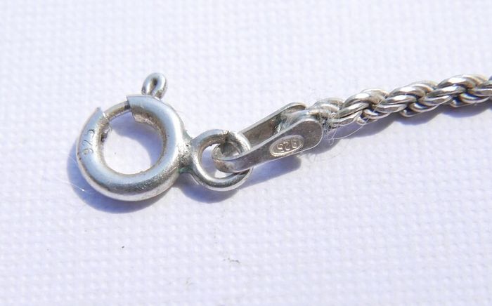 Vintage Sterling Silver 925 Pendant and Necklace length 16" - 5,95g