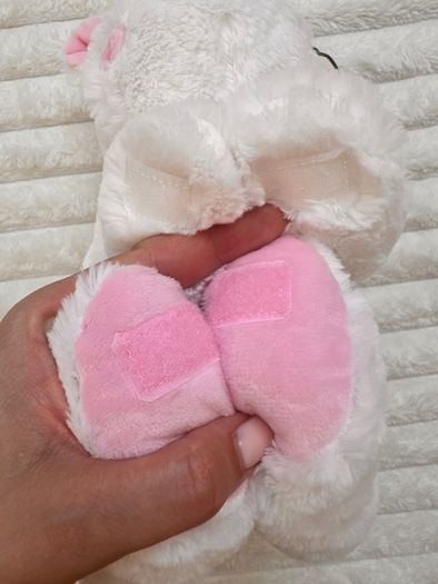 Mumbles White Pink Hippo Plush Soft Only approx. 25 cm. (without legs) MM606 Please see photos