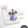 Chunky Blue Spot Jasper & Iolite 925 Silver Pendant Image 8