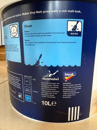 Dulux Vinyl Matt Pure Brilliant White 10L
