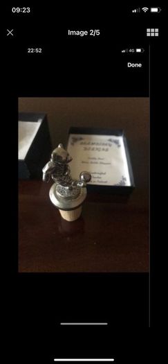 Vintage Pewter Bottle Stopper