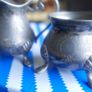 Vintage Silverplate Creamer And Sugar Bowl Image 8