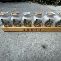 Porcelain herb pots