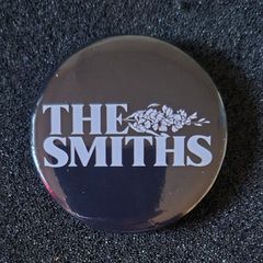 The smith's, pin back button badge.