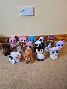 19 Original Ty Beanie Boos, All With Ty Tags And Some With Original Price On Them