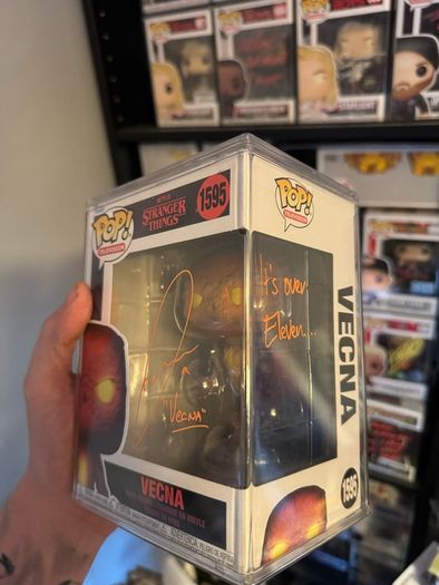 Jamie Campbell Bower signed Stranger Things Vecna funko pop with inscription