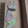 Colourful Tie dye Honeycomb Sports set, size 10 Image 2