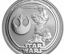 2025 Niue 2 Dollars 1 oz Silver Bullion Coin - Star Wars Luke Skywalker BU. (In Capsule)