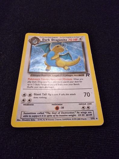 pokemon dark dragonite holo team rocket Lp