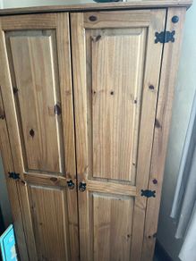 Wooden wardrobe