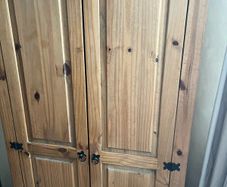 Wooden wardrobe