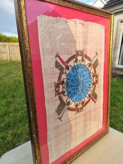 Egyptian Art Vintage Papyrus Handmade - Egyptian Museum Cairo