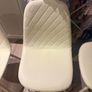 Set of 4 cream dining chairs Image 2