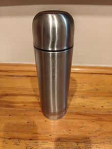 Suction Thermos Flask - 1 Litre - Stainless Steel