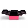 Cosmetic Bag Beauty Case Suitcase Box Organizer Makeup Travel Portable Handbag - PINK Image 2