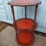 Vintage 3 tier occasional table Image 3