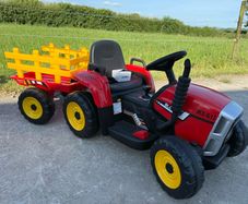 kids ride on tractor 12v - never used