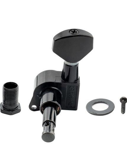 Wilkinson Machine Heads E-Z Loking tuners 6 In line black