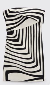 Linen blend mini dress