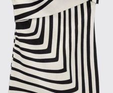 Linen blend mini dress