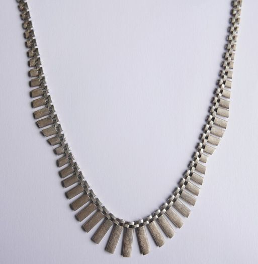 Vintage Cascading Necklace hallmarked 925 Sterling Silver length 17,5"  - 25,1g
