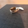 Gold plated diamond ring size 7 Image 2