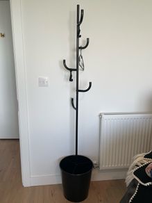 IKEA ALGANAS Hat and Coat Stand Black Good Condition