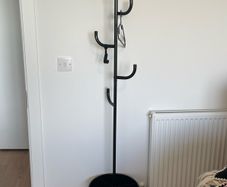 IKEA ALGANAS Hat and Coat Stand Black Good Condition