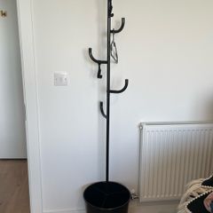 IKEA ALGANAS Hat and Coat Stand Black Good Condition