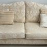 Gold and Cream 3 Seater Sofa Image 4