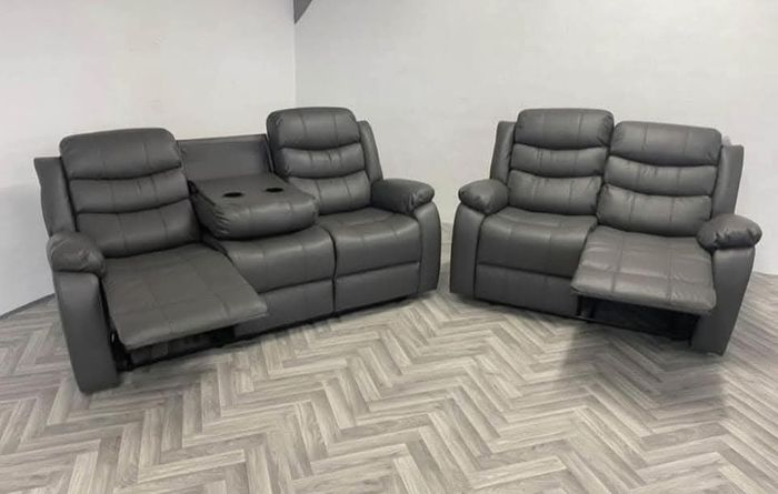Sale Offer! 3+2+1 Roma Manual Leather Recliner Sofa Set