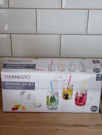 New Drinking Jar Set, 4 Sets