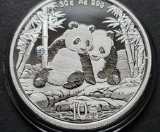 30 Gram Silver  Panda  2026  Yuan 10 Bu Coin