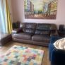 FREE Brown Leather Sofa Image 2