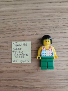 lego twn110 shirt female rainbow stars, set 8403