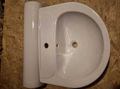 Basin and pedestal