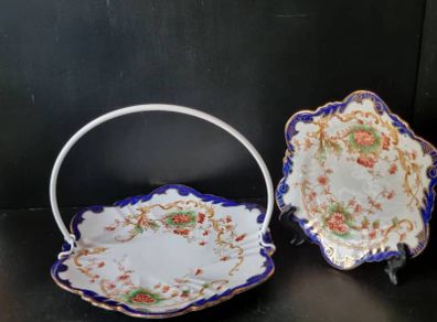 Antique Cake Stand and Plate