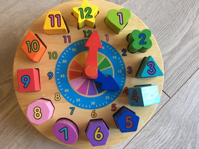 Wooden Toy clock