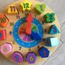 Wooden Toy clock Image 4