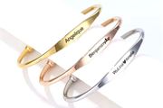 The Sleek Brushed Pendant Necklace  Now with Custom Engraving! By R'Laith