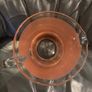 Peach pincher/jug with gold trim. Image 4