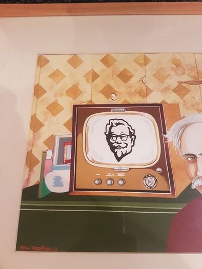 Painting by Tom Mathews.